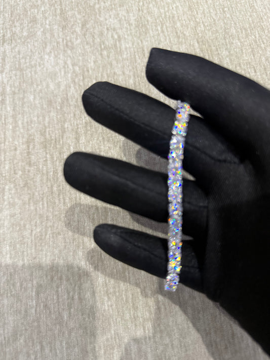 100 % Authentic 5mm Moissanite tennis bracelet VVS1 D Color