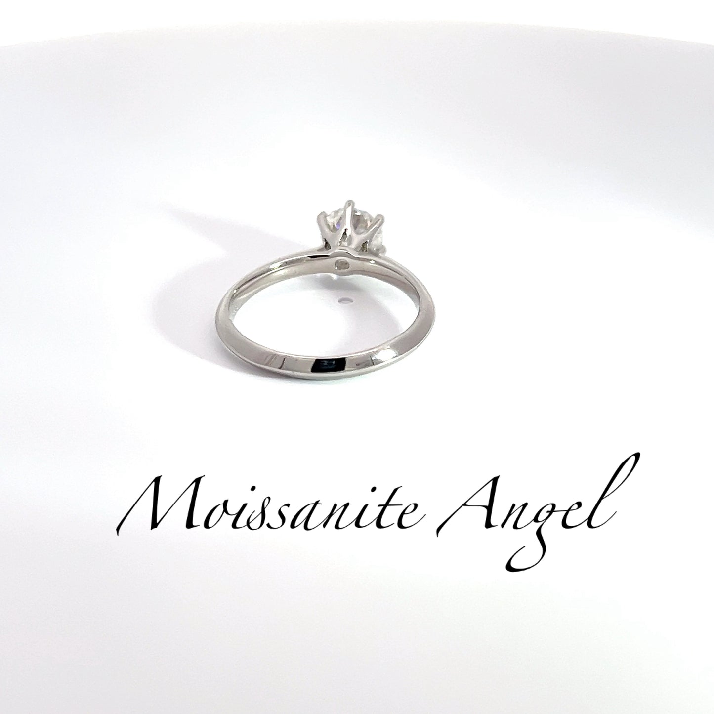 Moissanite 3 carat solitaire ring