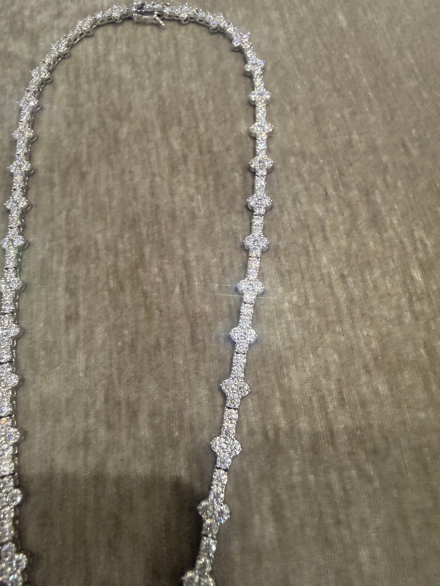 The Butterfly Moissanite tennis chain pendant Combo
