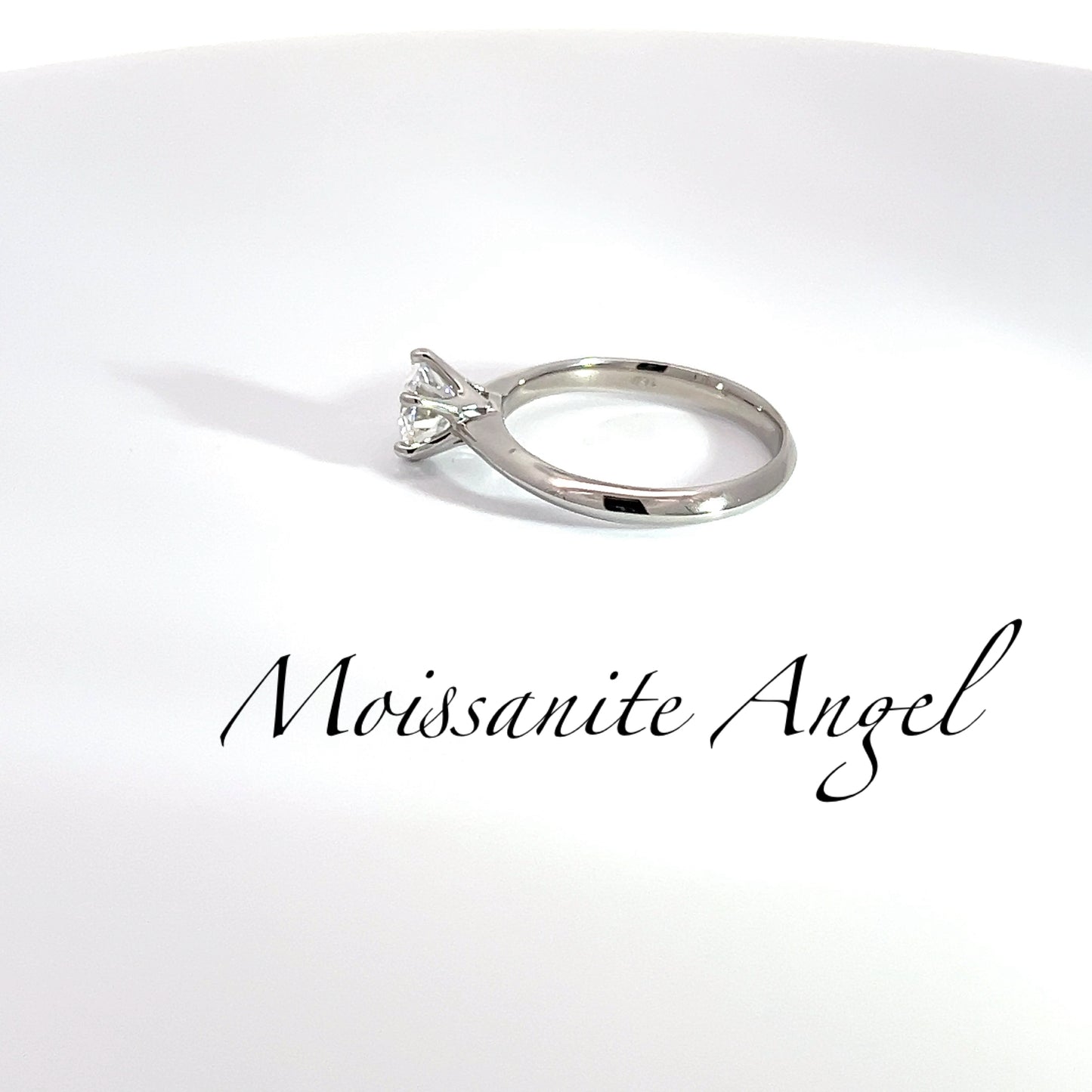 Moissanite 3 carat solitaire ring