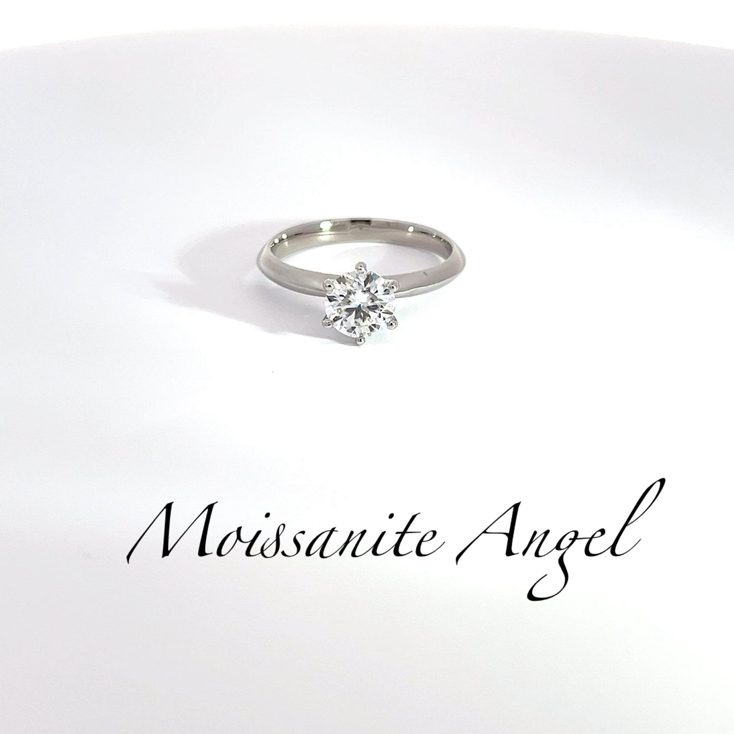 Moissanite 3 carat solitaire ring