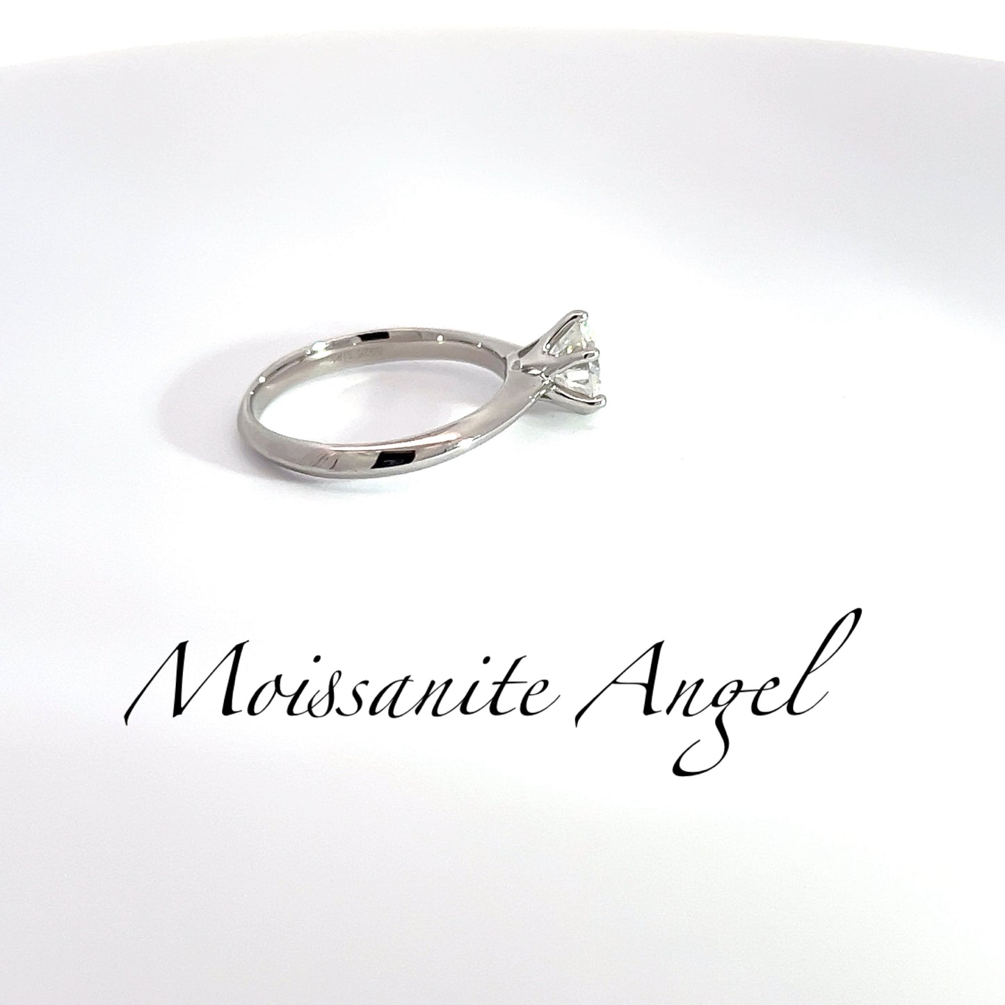 Moissanite 3 carat solitaire ring